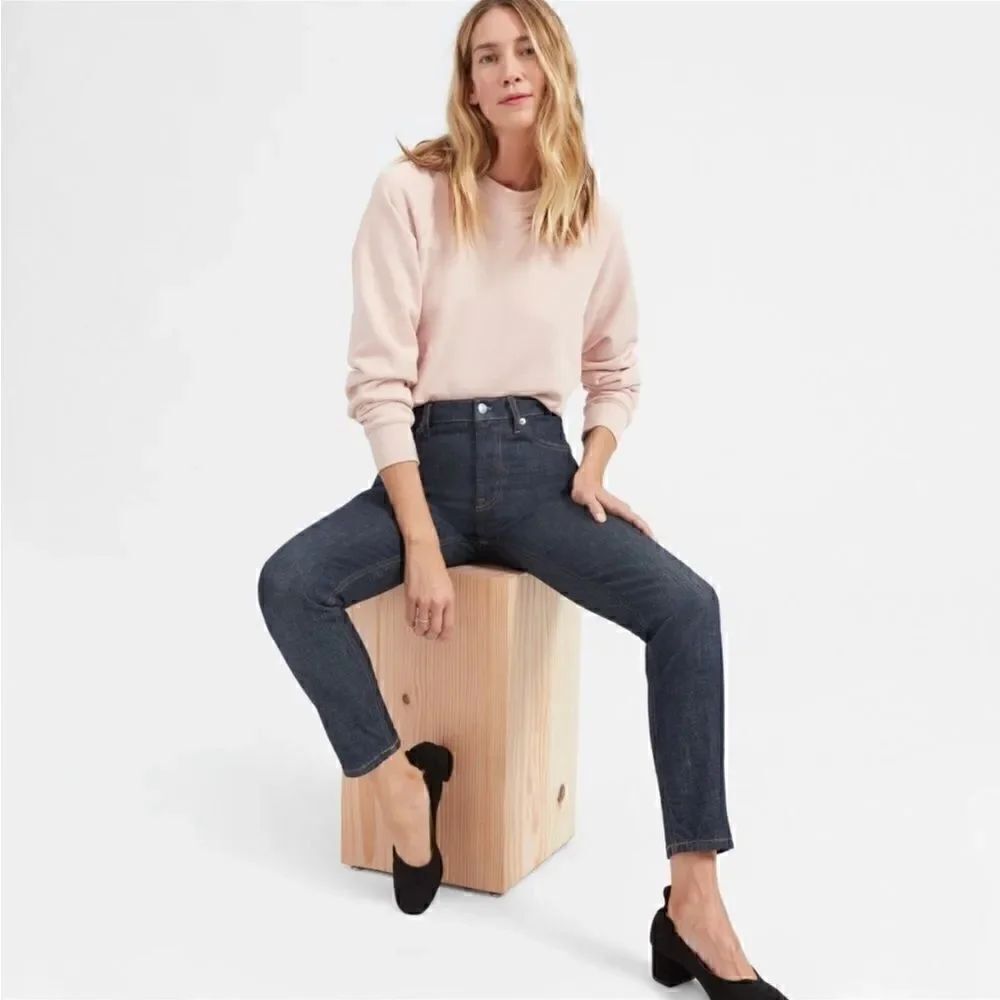 EVERLANE High Rise Skinny Jeans Dark Was Denim Women’s Size 25